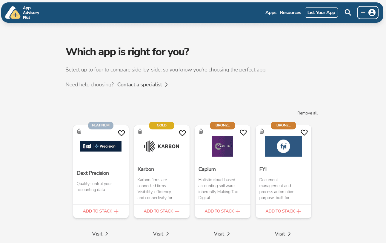 How to Compare Apps with App Advisory Plus image