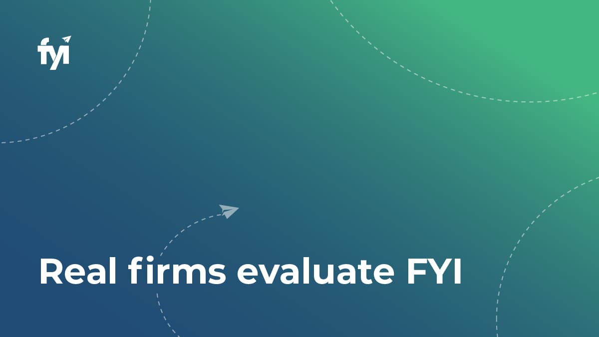 Proven ROI, as proven by our customers from FYI logo