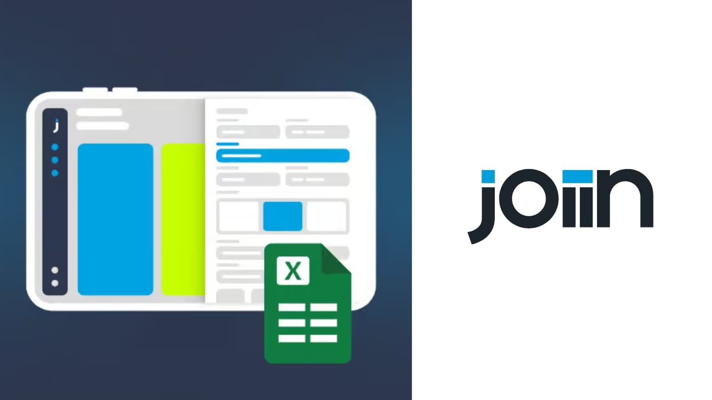 Add live data to Excel with the Joiin Add-in logo