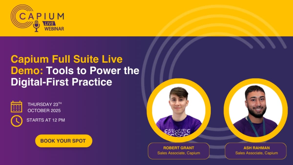 Capium Full Suite Live Demo: Tools to Power the Digital-First Practice image
