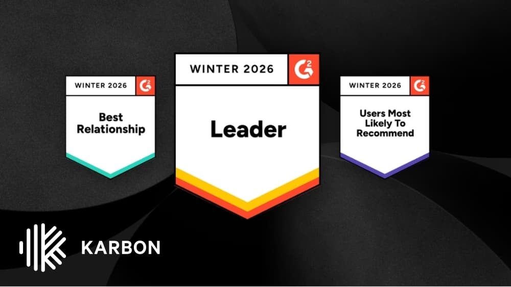 Karbon has topped the G2 Winter 2026 Report as the #1 accounting practice management software for the 17th quarter in a row. logo