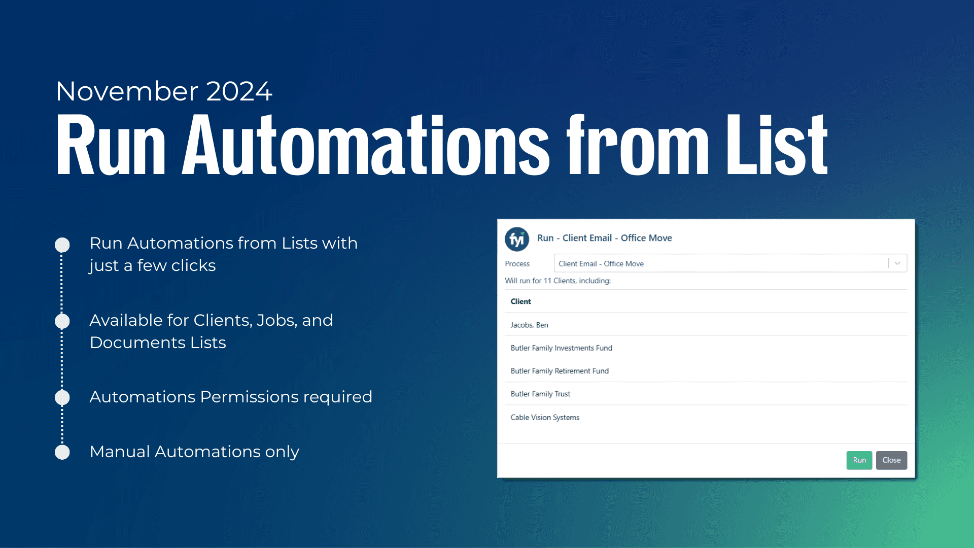 Announcing the Run From Lists feature for Manual Automation Processes image