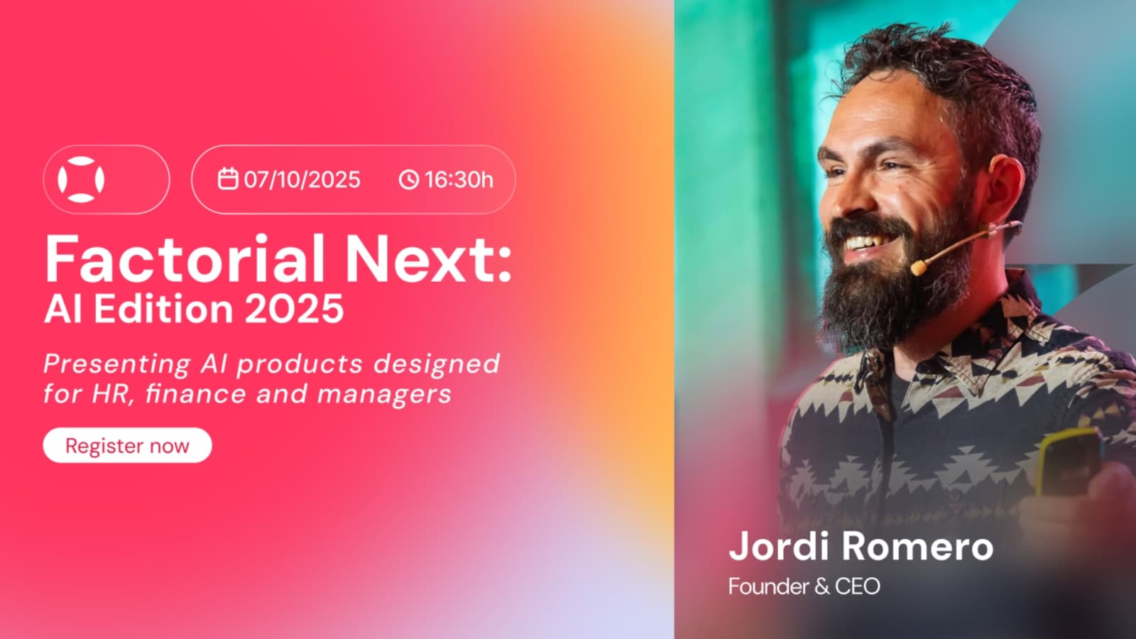 Factorial Next: AI Edition 2025 logo