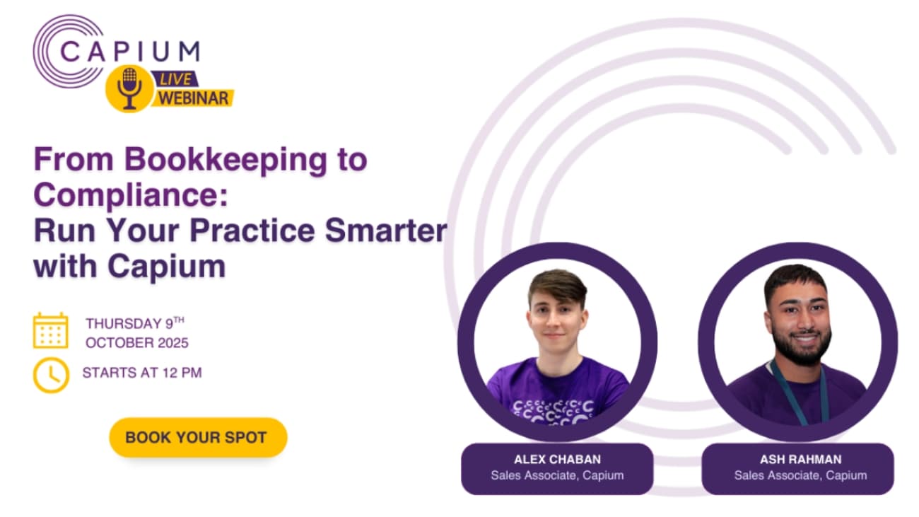 From Bookkeeping to Compliance: Run Your Practice Smarter with Capium logo