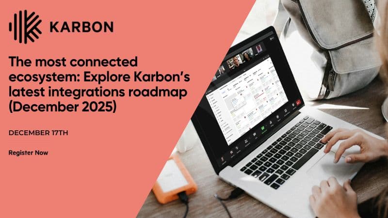 The most connected ecosystem: Explore Karbon’s latest integrations roadmap (December 2025) logo