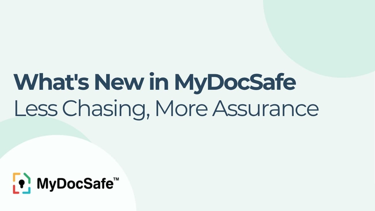 MyDocSafe What's New logo
